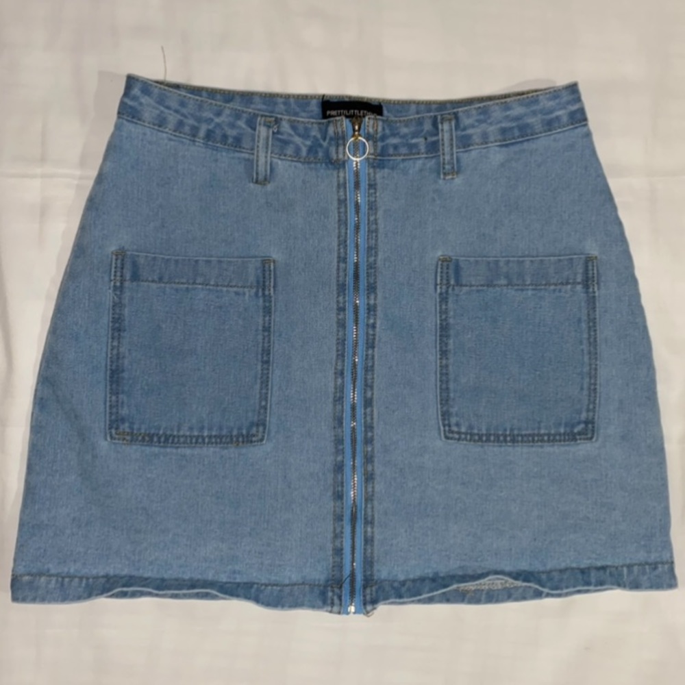 PrettyLittleThing Denim Mini Skirt